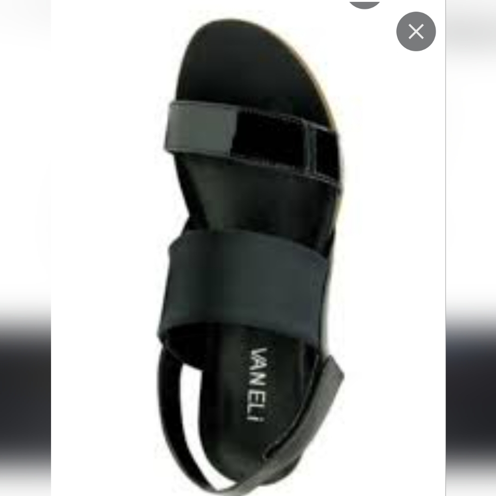 Vaneli velcro black sandle